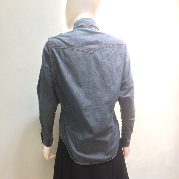 Stella McCartney Chambray Denim Dolman Shirt - Picture 4 of 6